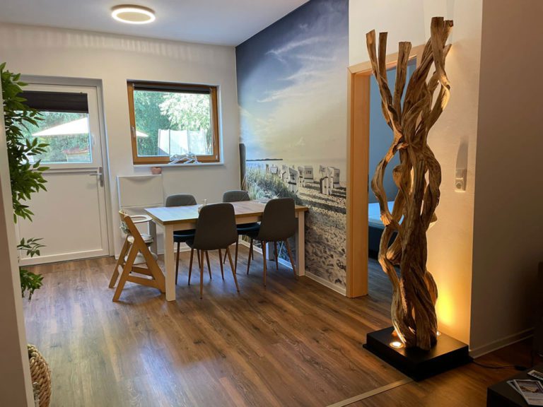 Essbereich Ferienwohnung Reiterhof Boltenhagen