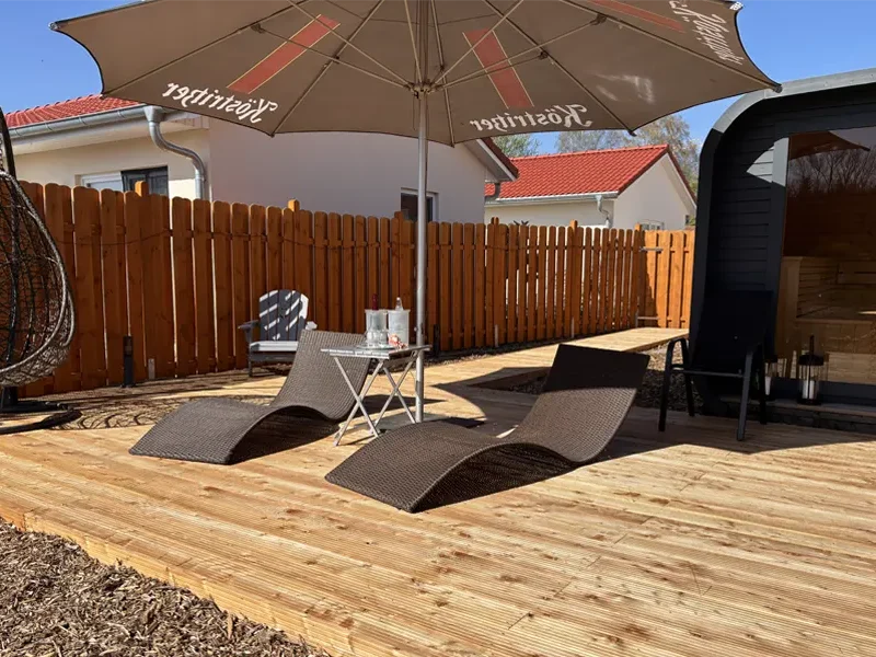 Sauna im Feriendorf